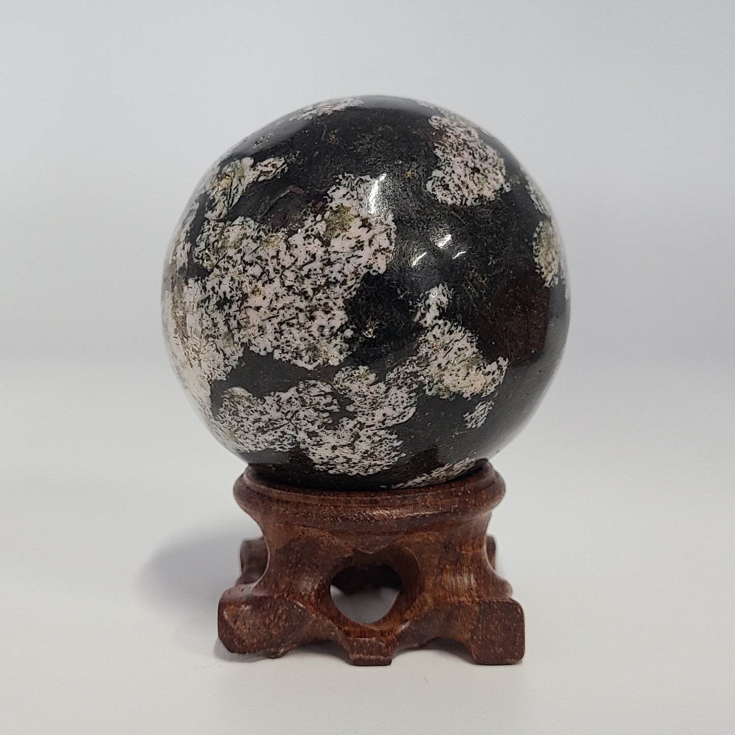 Snowflake Obsidian Sphere
