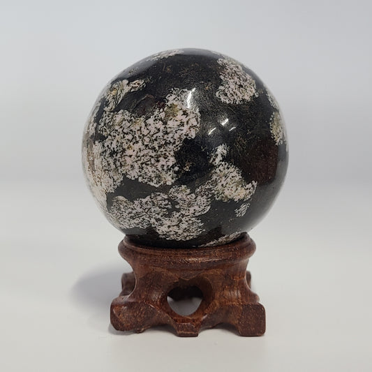 Snowflake Obsidian Sphere
