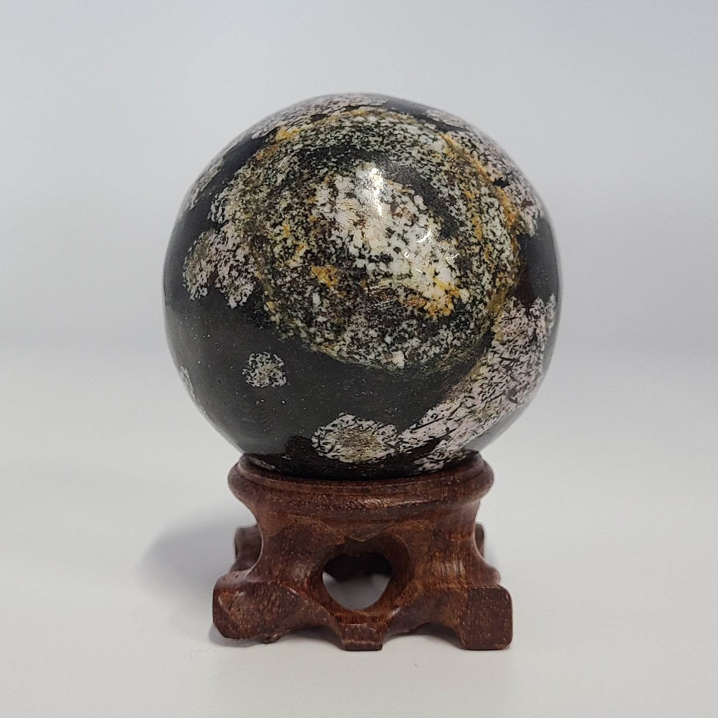 Snowflake Obsidian Sphere