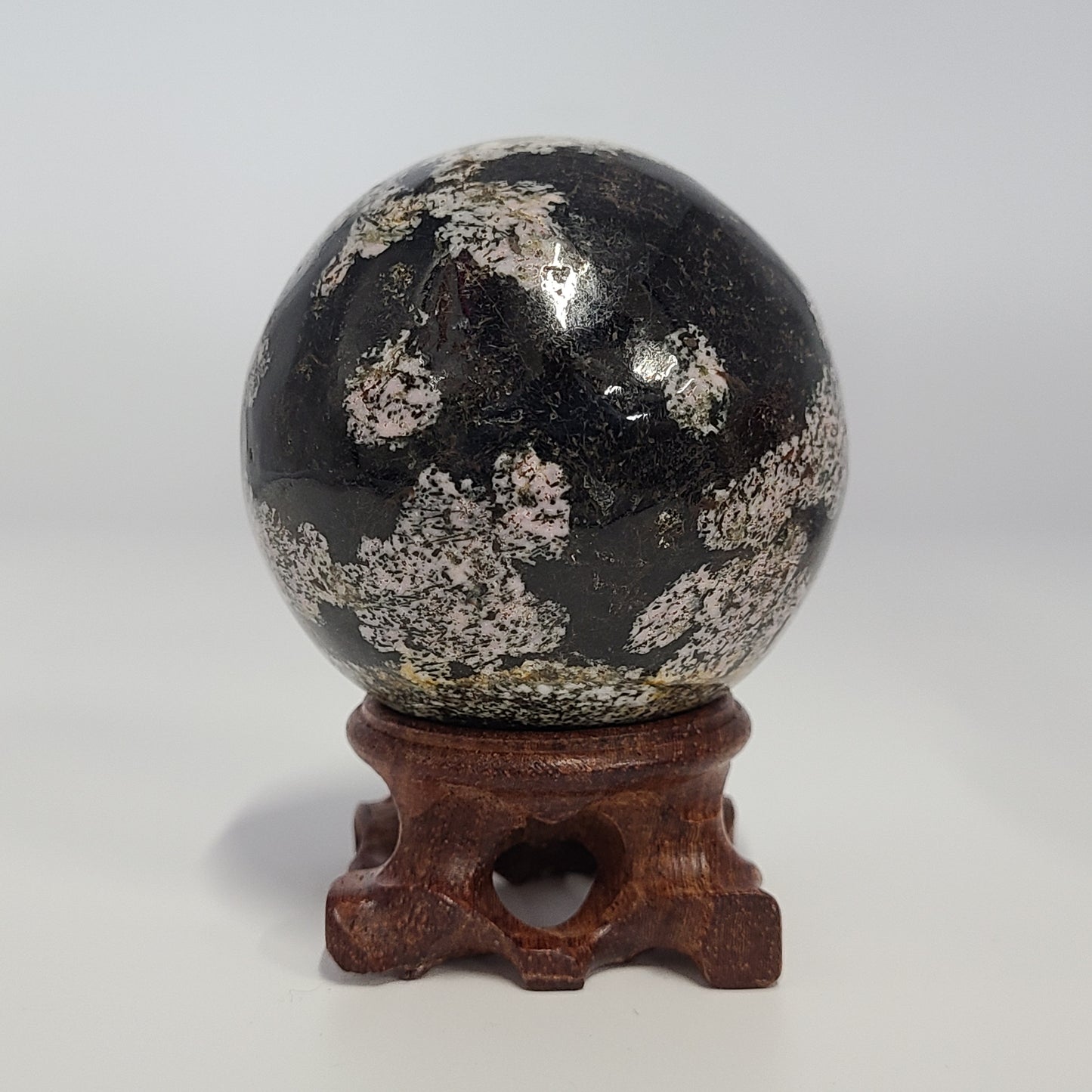 Snowflake Obsidian Sphere