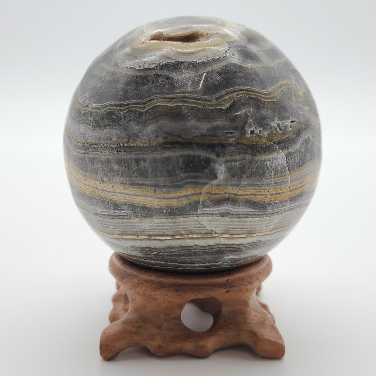 Banded Calcite Sphere