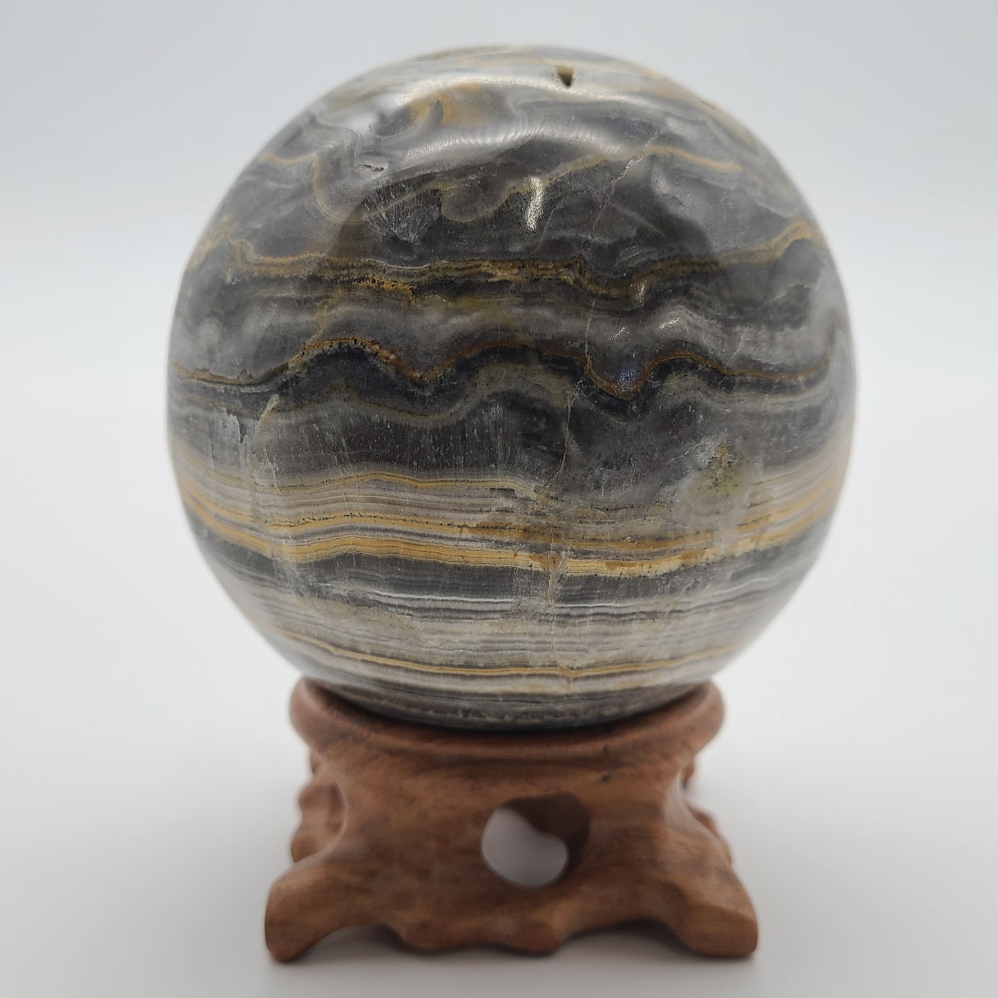 Banded Calcite Sphere