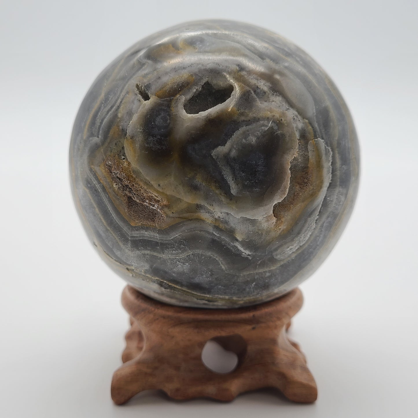 Banded Calcite Sphere