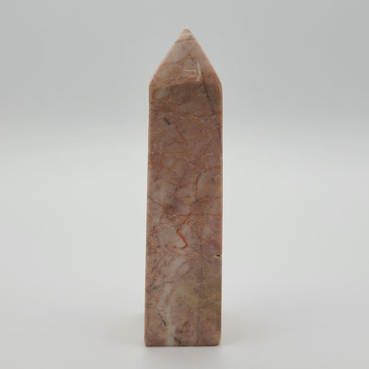 Strawberry Calcite Tower