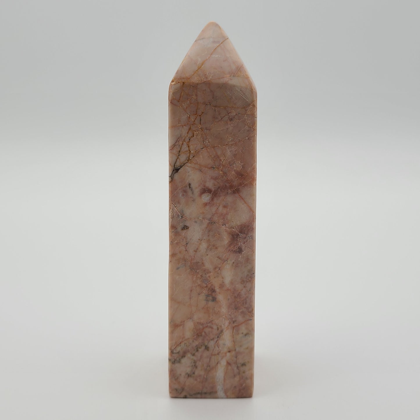 Strawberry Calcite Tower