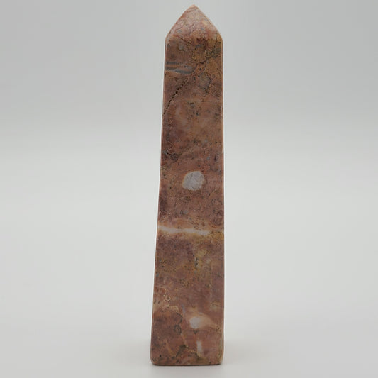 Strawberry Calcite Tower