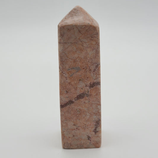 Strawberry Calcite Tower
