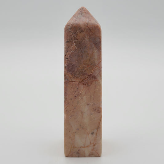 Strawberry Calcite Tower