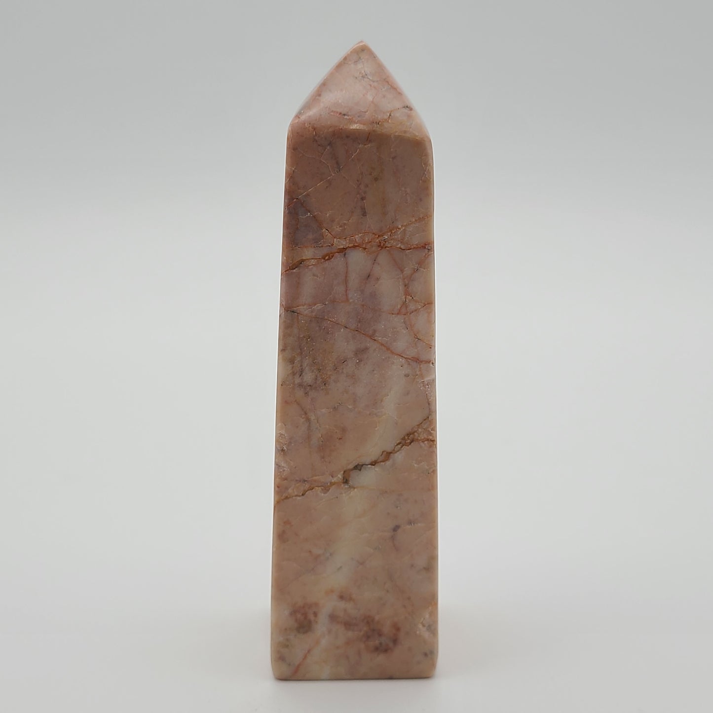 Strawberry Calcite Tower