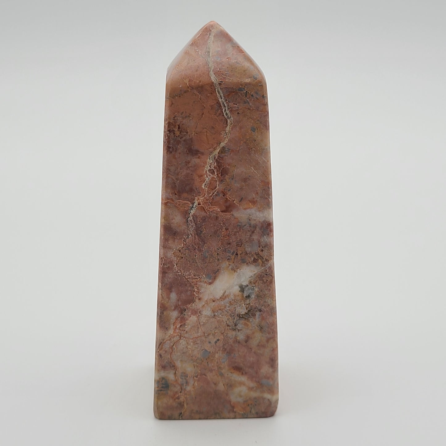 Strawberry Calcite Tower