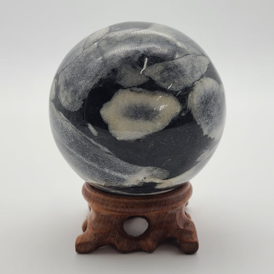 Shell Jasper Sphere