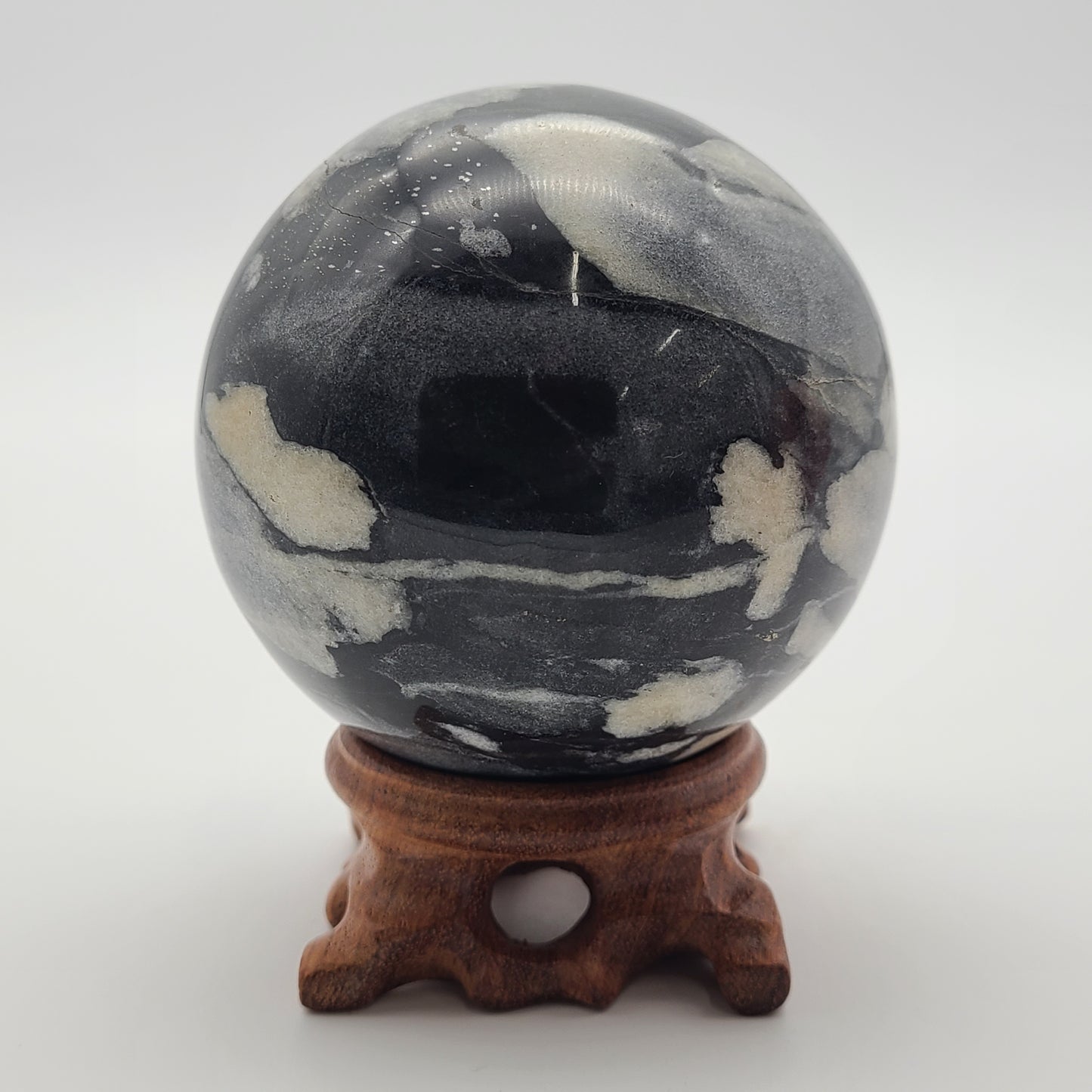 Shell Jasper Sphere