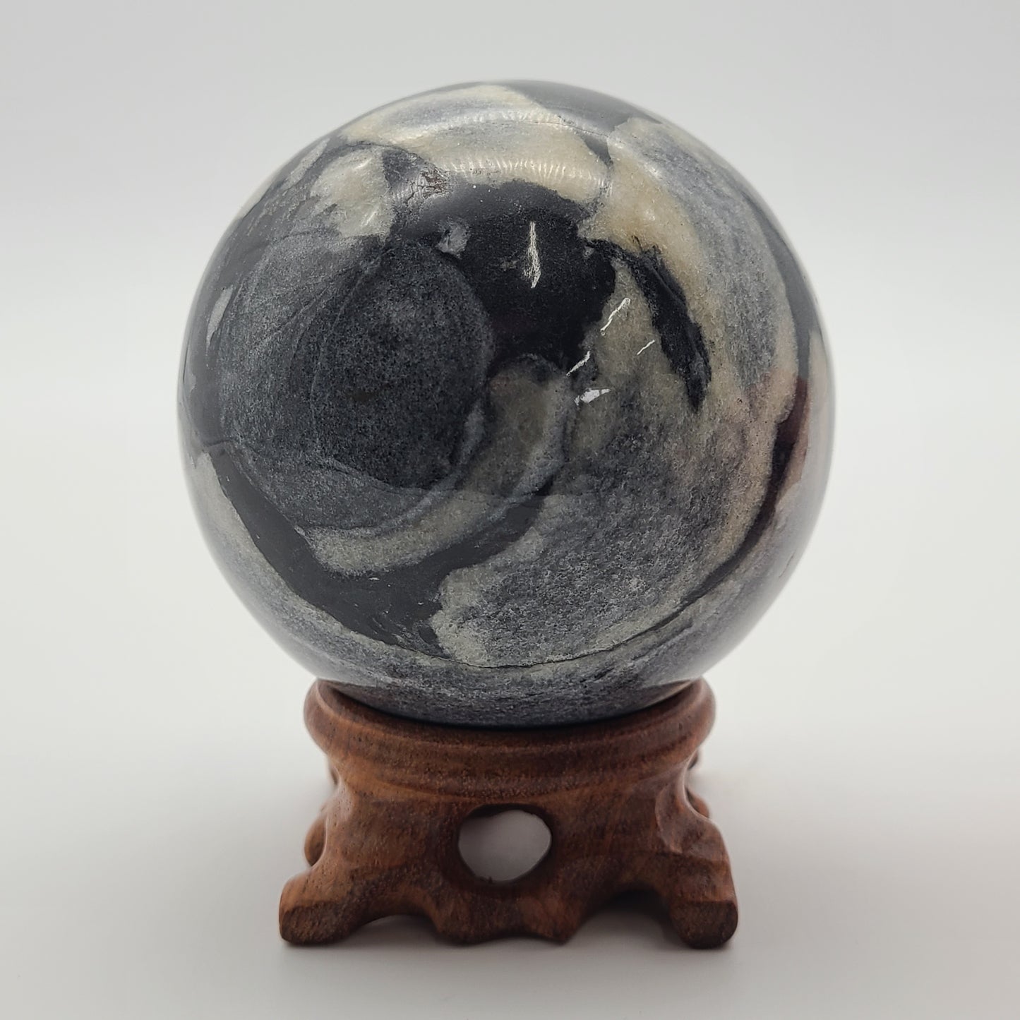 Shell Jasper Sphere