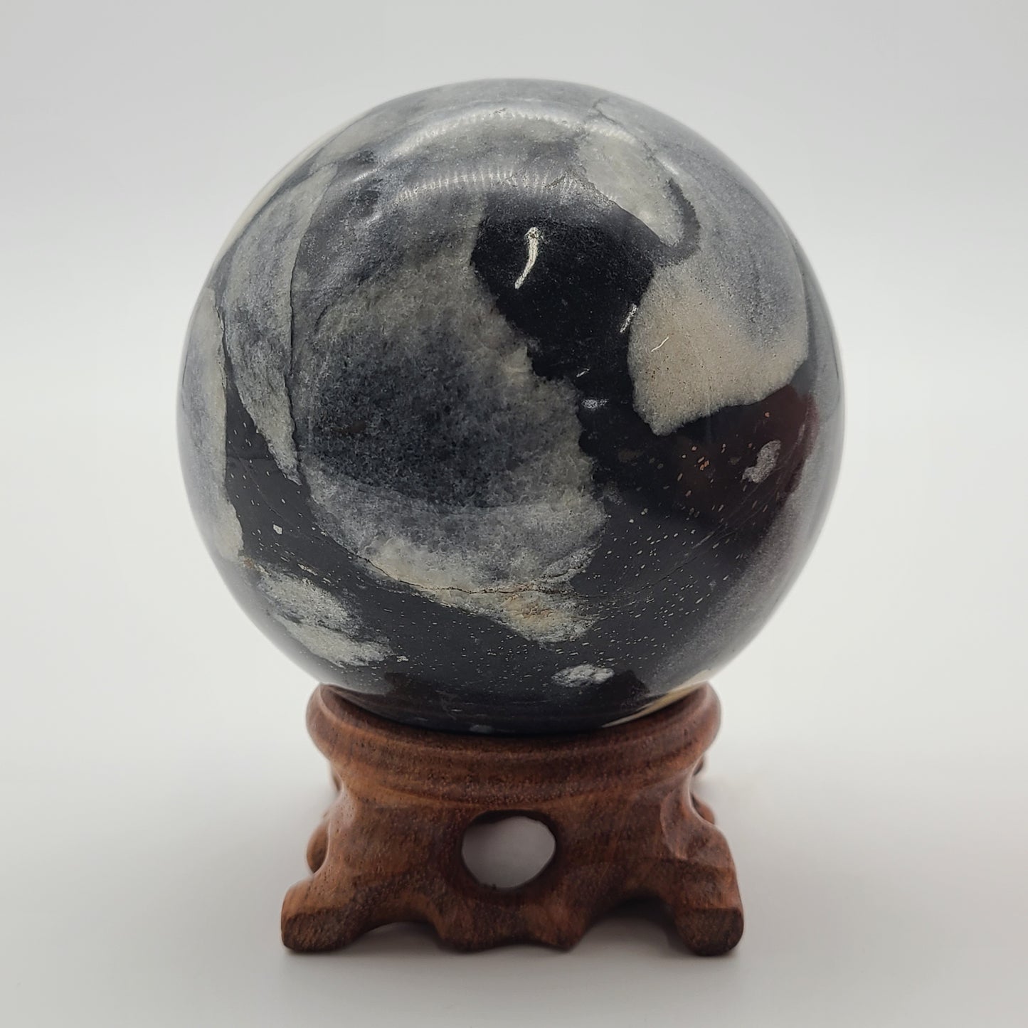 Shell Jasper Sphere