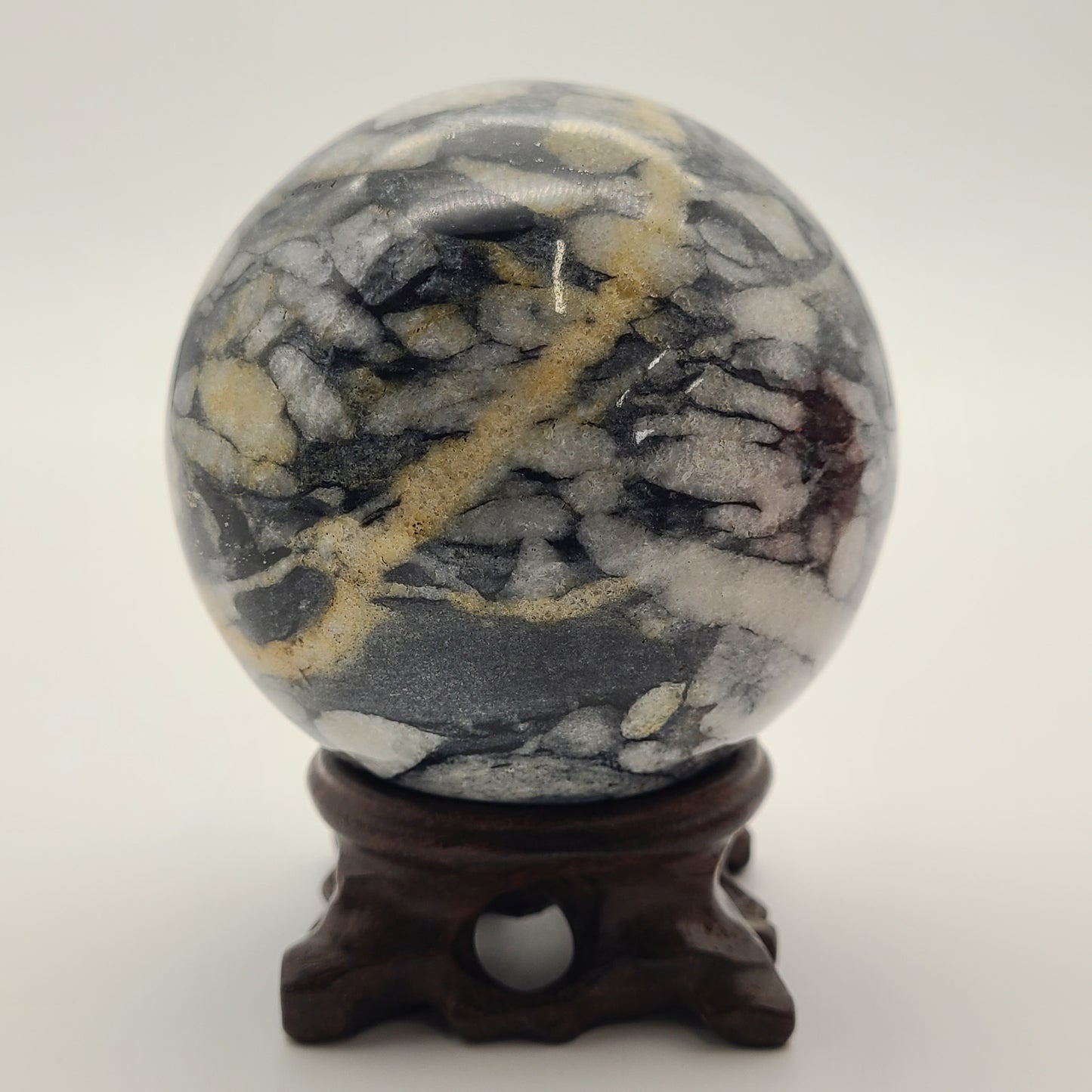 Shell Jasper Sphere