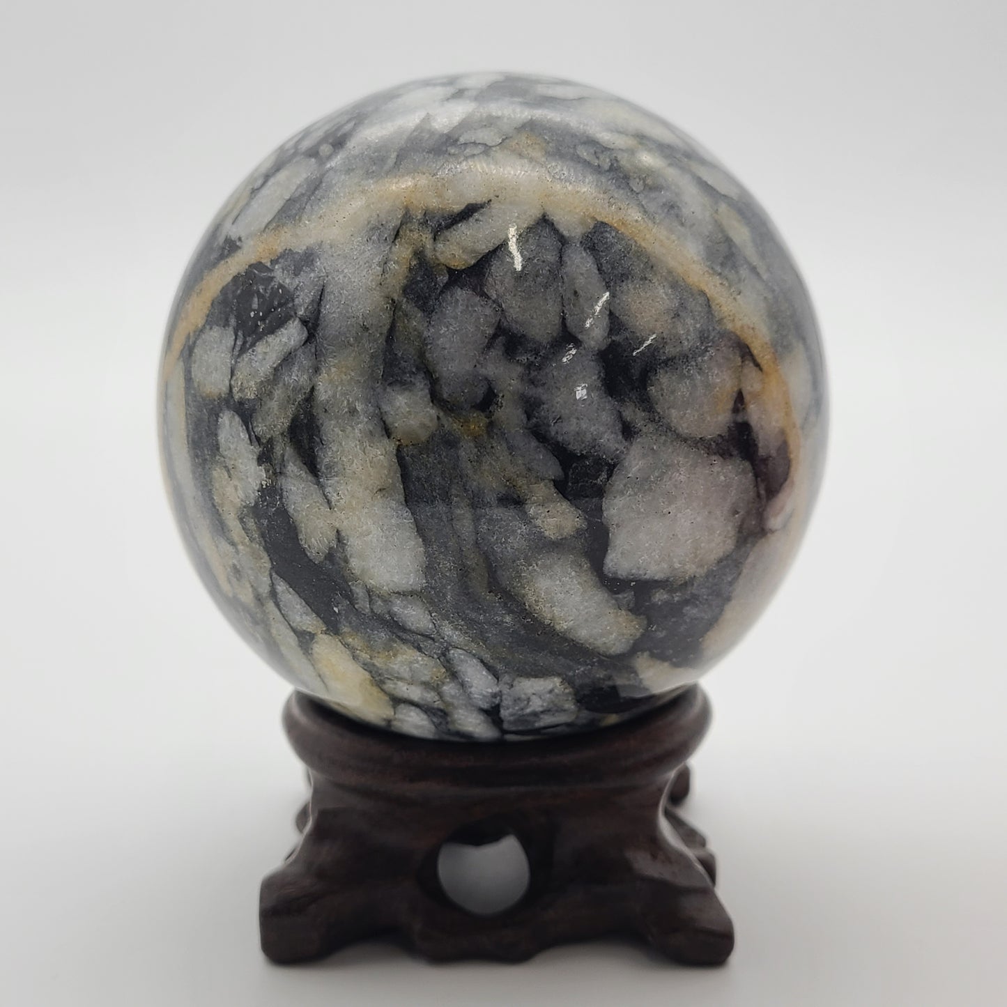 Shell Jasper Sphere