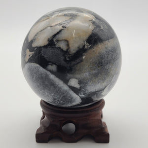 Shell Jasper Sphere