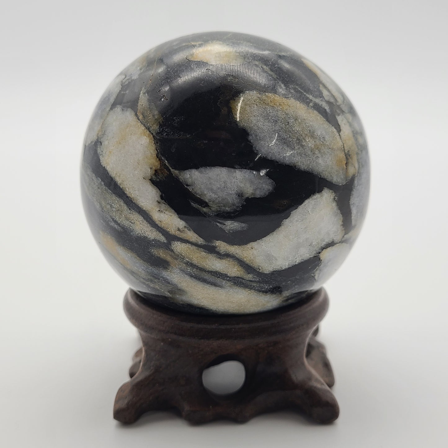 Shell Jasper Sphere