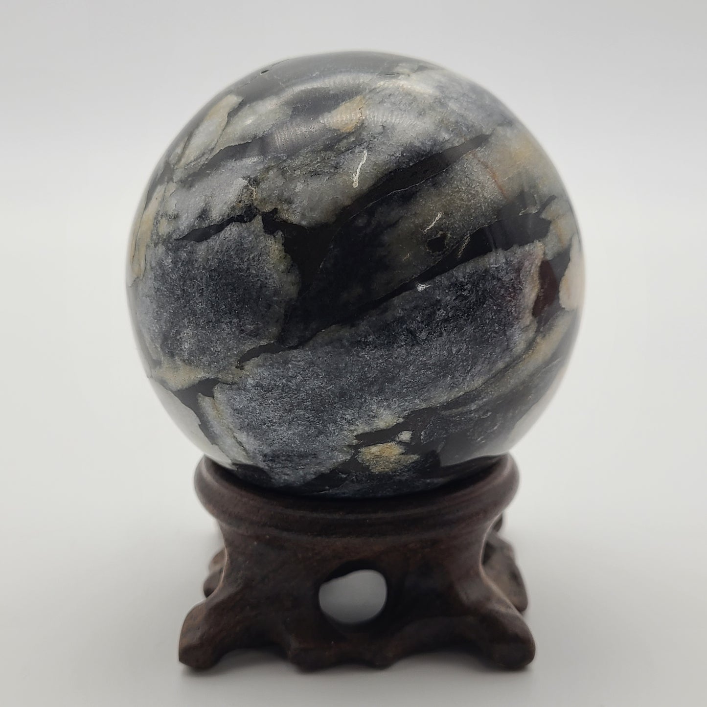 Shell Jasper Sphere