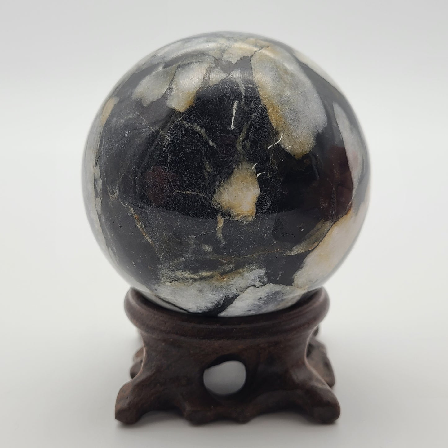 Shell Jasper Sphere