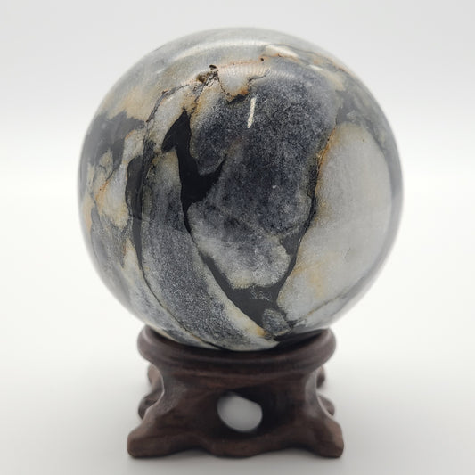 Shell Jasper Sphere
