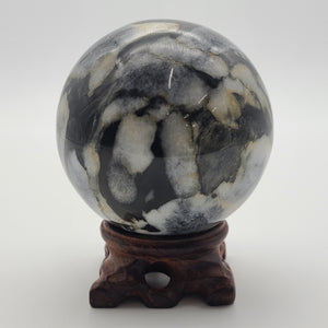 Shell Jasper Sphere