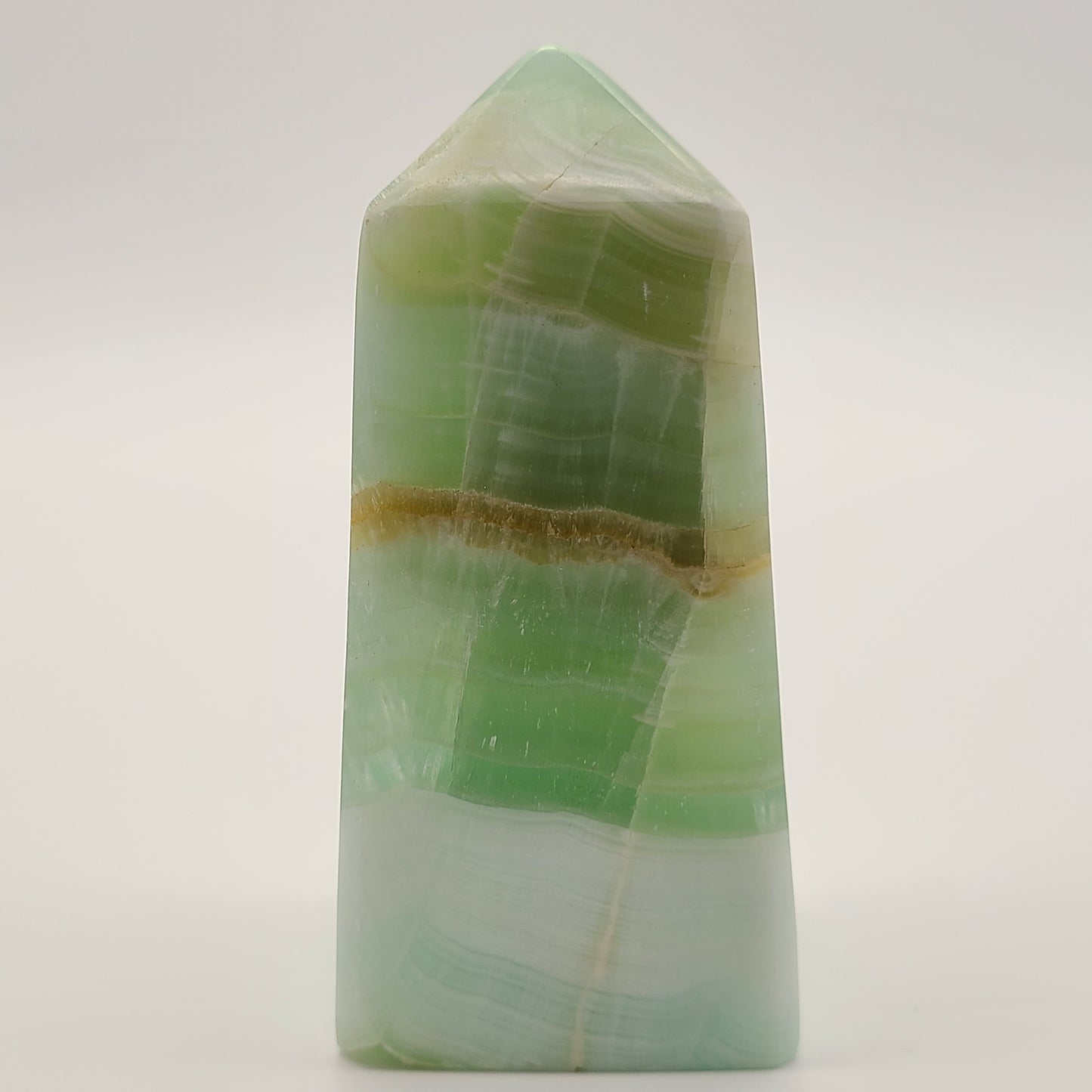 Pistachio Calcite Tower