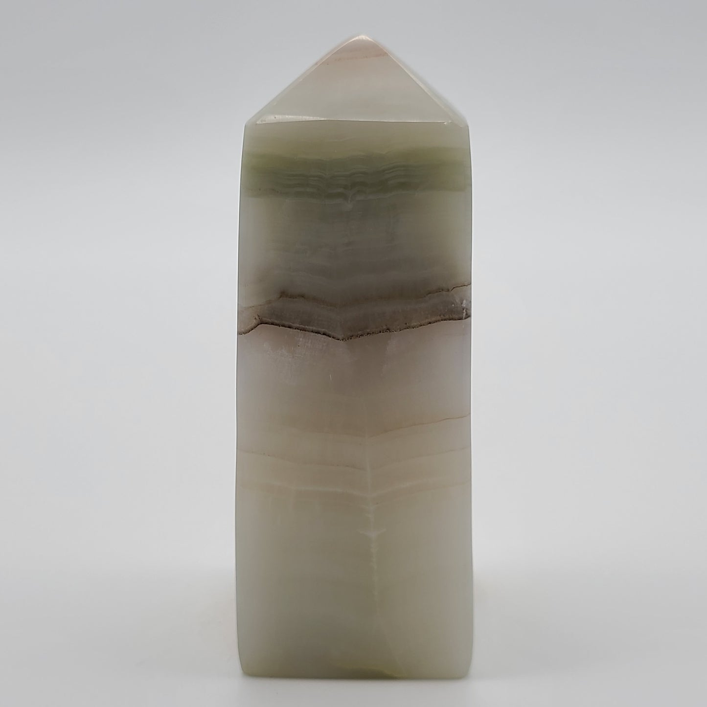 Pink Banded Calcite Tower