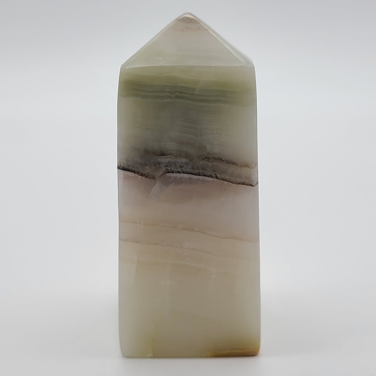 Pink Banded Calcite Tower