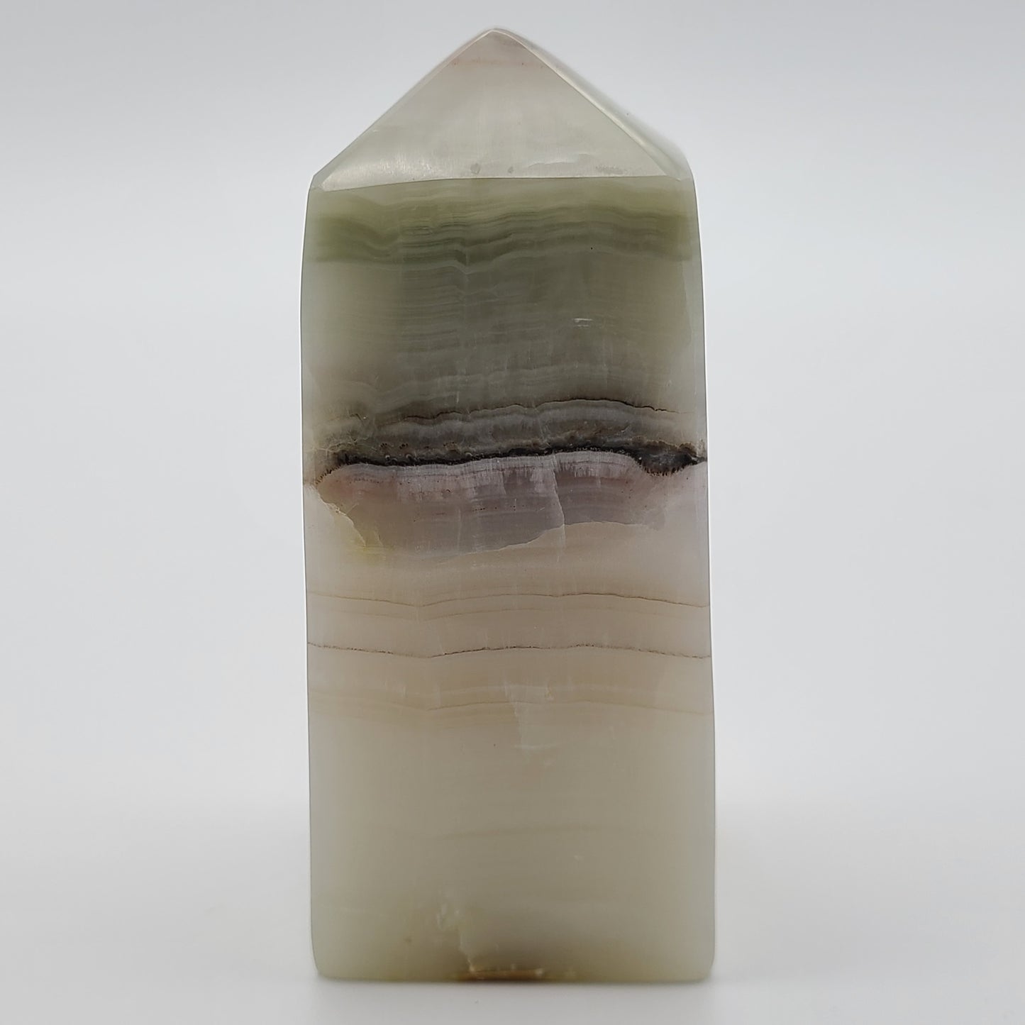 Pink Banded Calcite Tower