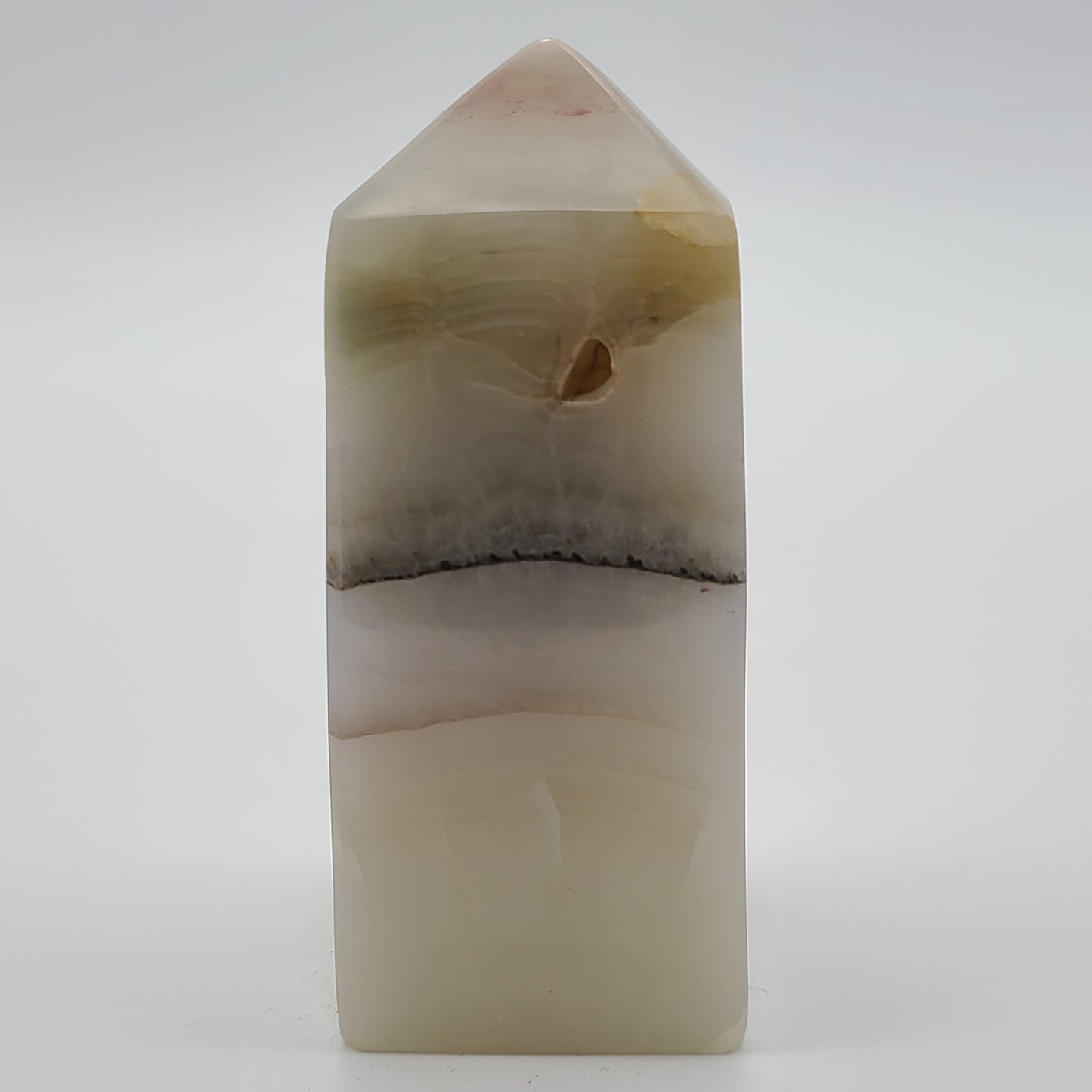 Pink Banded Calcite Tower