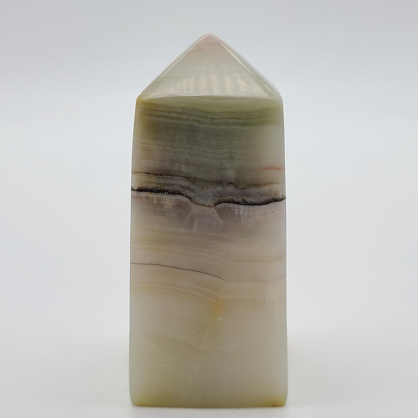 Pink Banded Calcite Tower