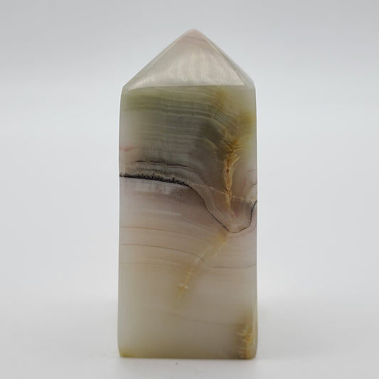 Pink Banded Calcite Tower
