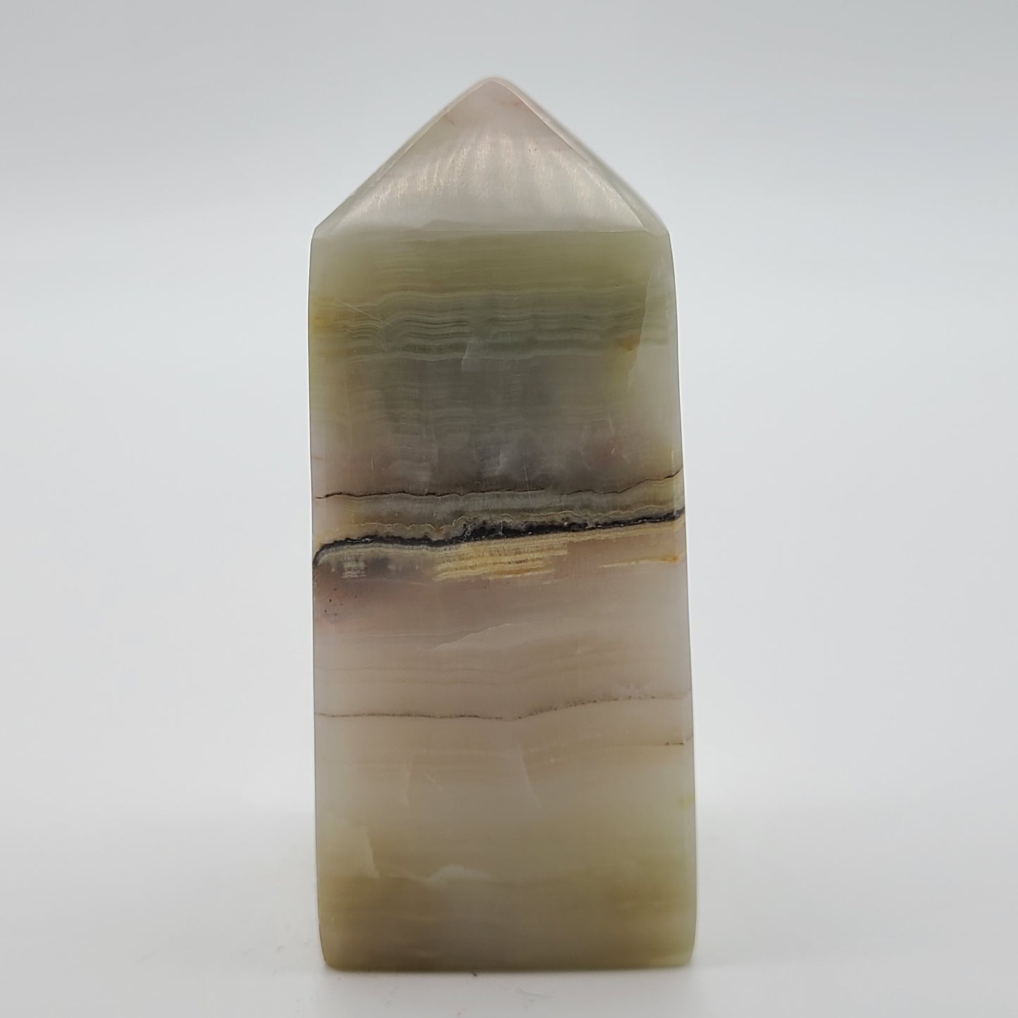 Pink Banded Calcite Tower