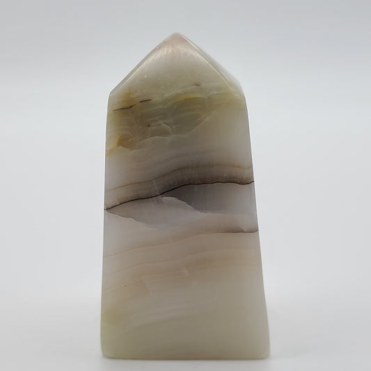 Pink Banded Calcite Tower