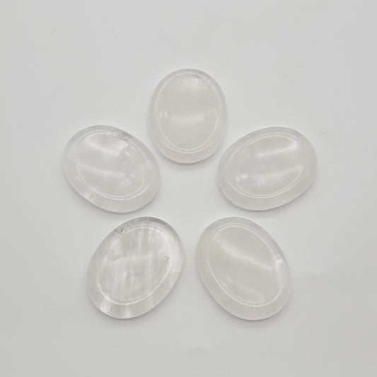 Clear Quartz Worry Stone
