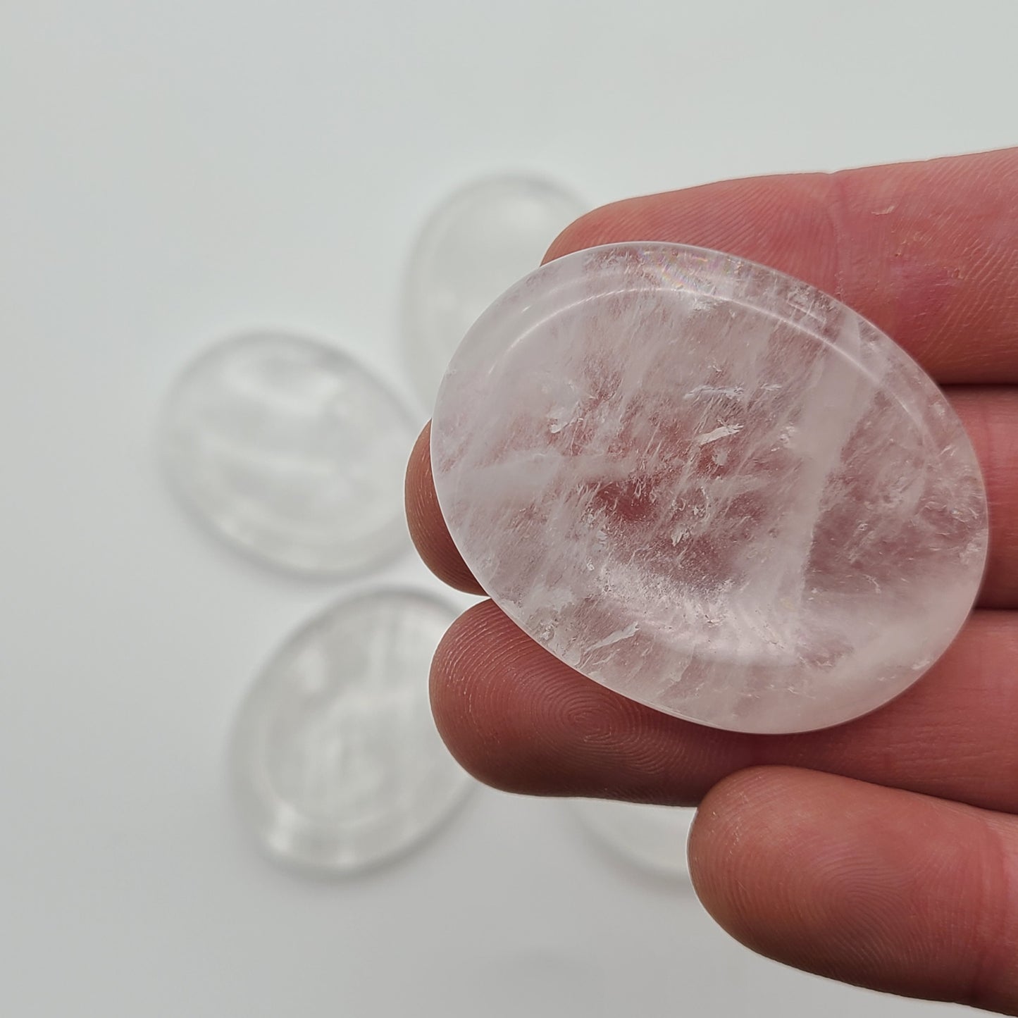 Clear Quartz Worry Stone