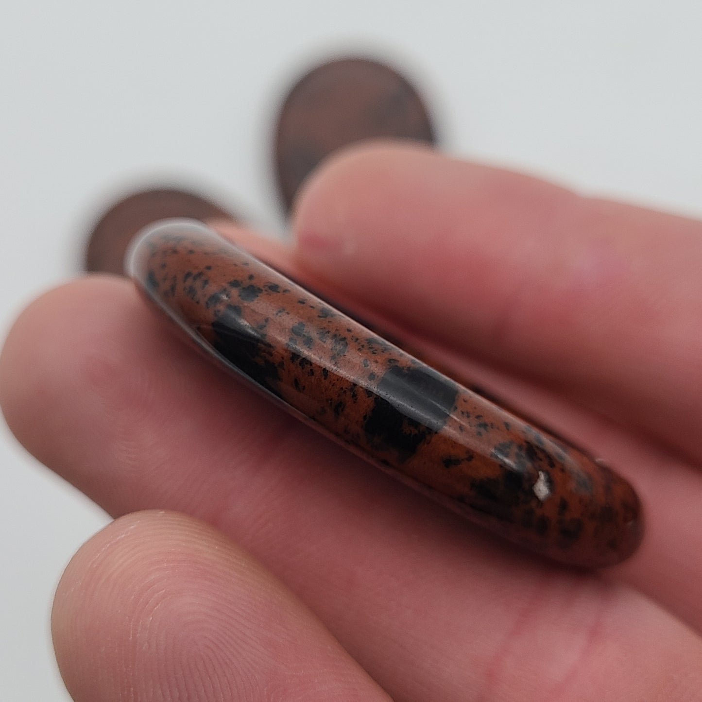 Mahogany Obsidian Worry Stone