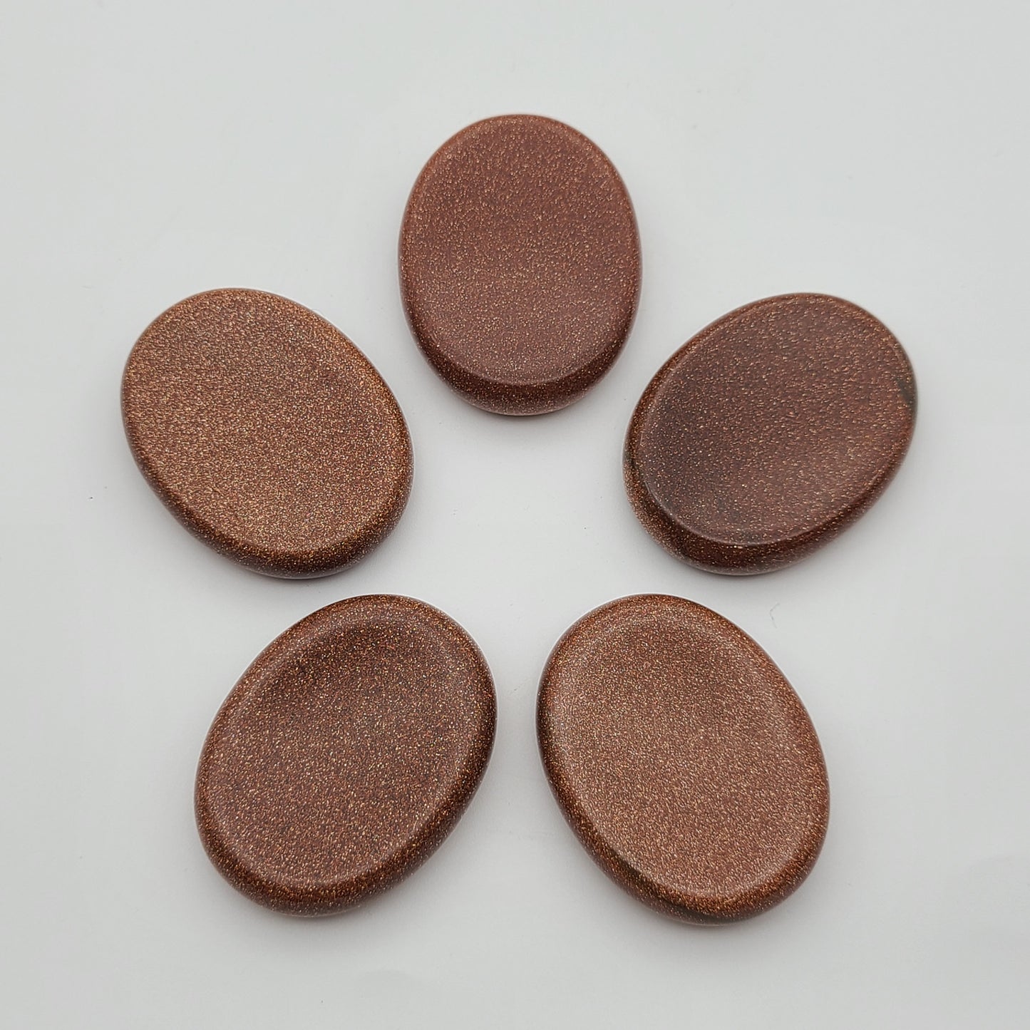 Red Goldstone Worry Stone