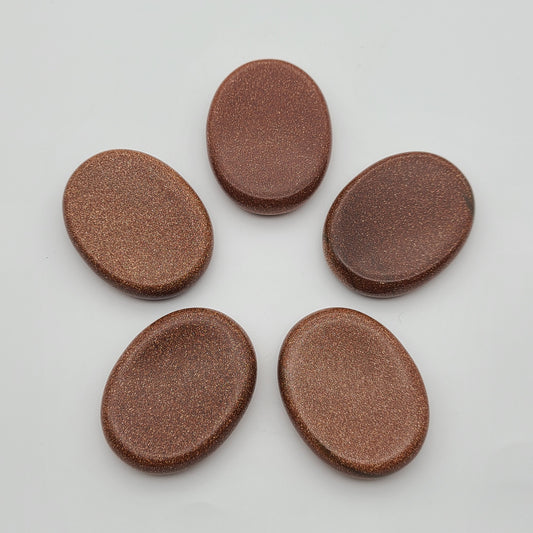 Red Goldstone Worry Stone