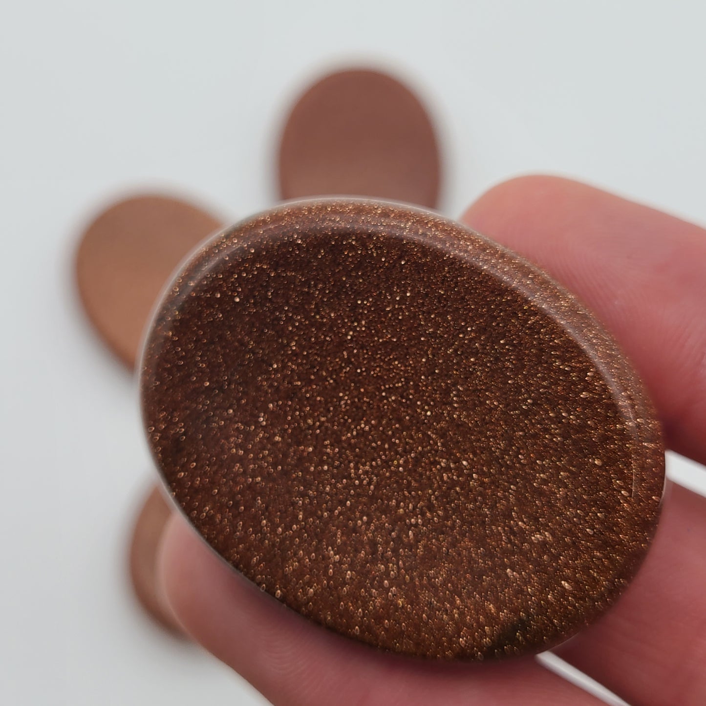 Red Goldstone Worry Stone