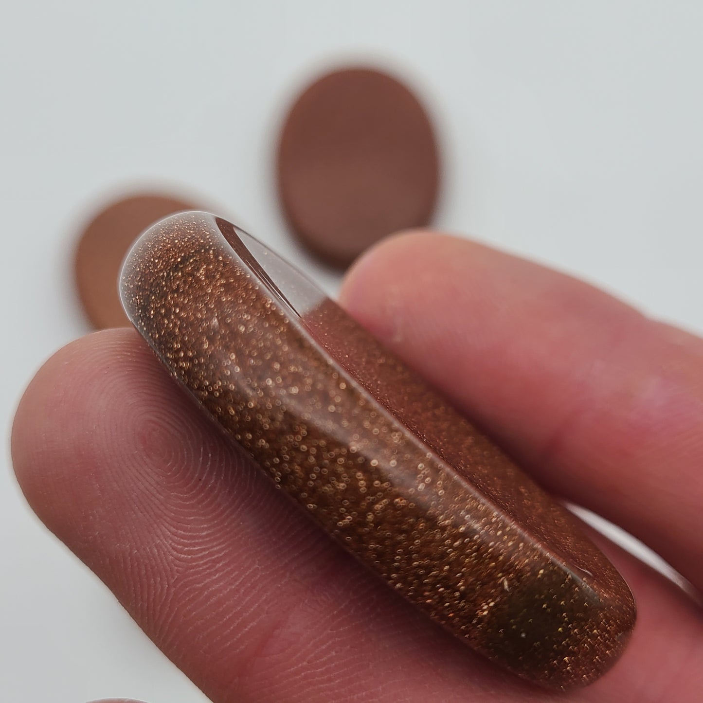 Red Goldstone Worry Stone