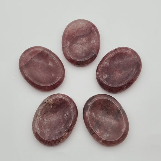 Strawberry Quartz Worry Stone