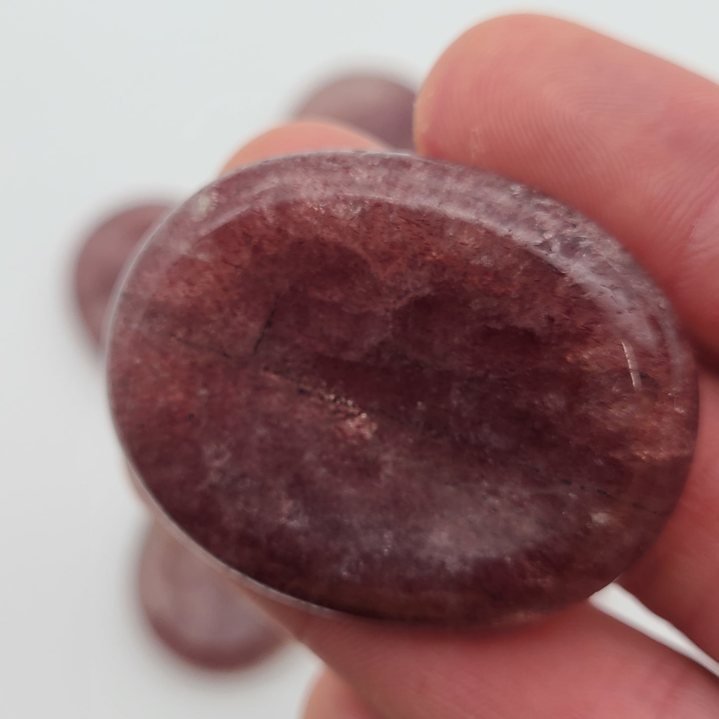 Strawberry Quartz Worry Stone