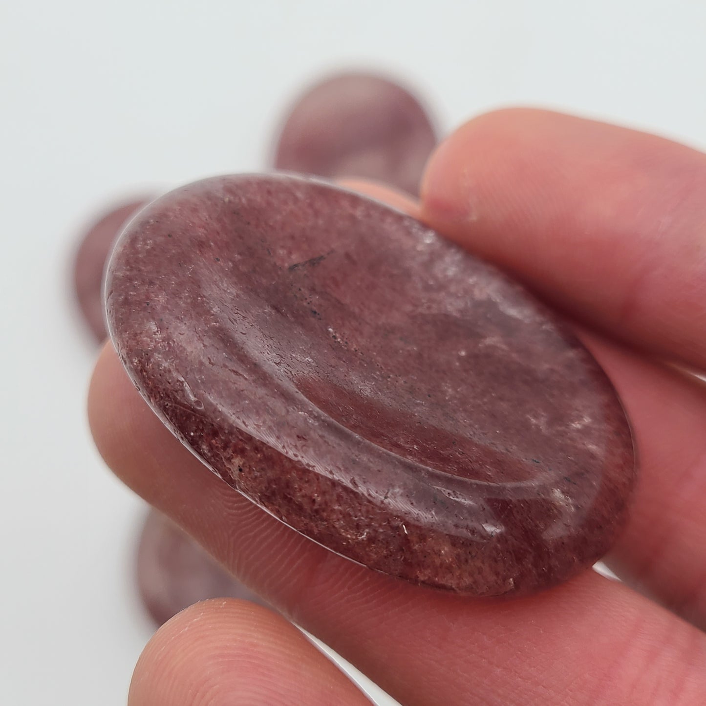 Strawberry Quartz Worry Stone