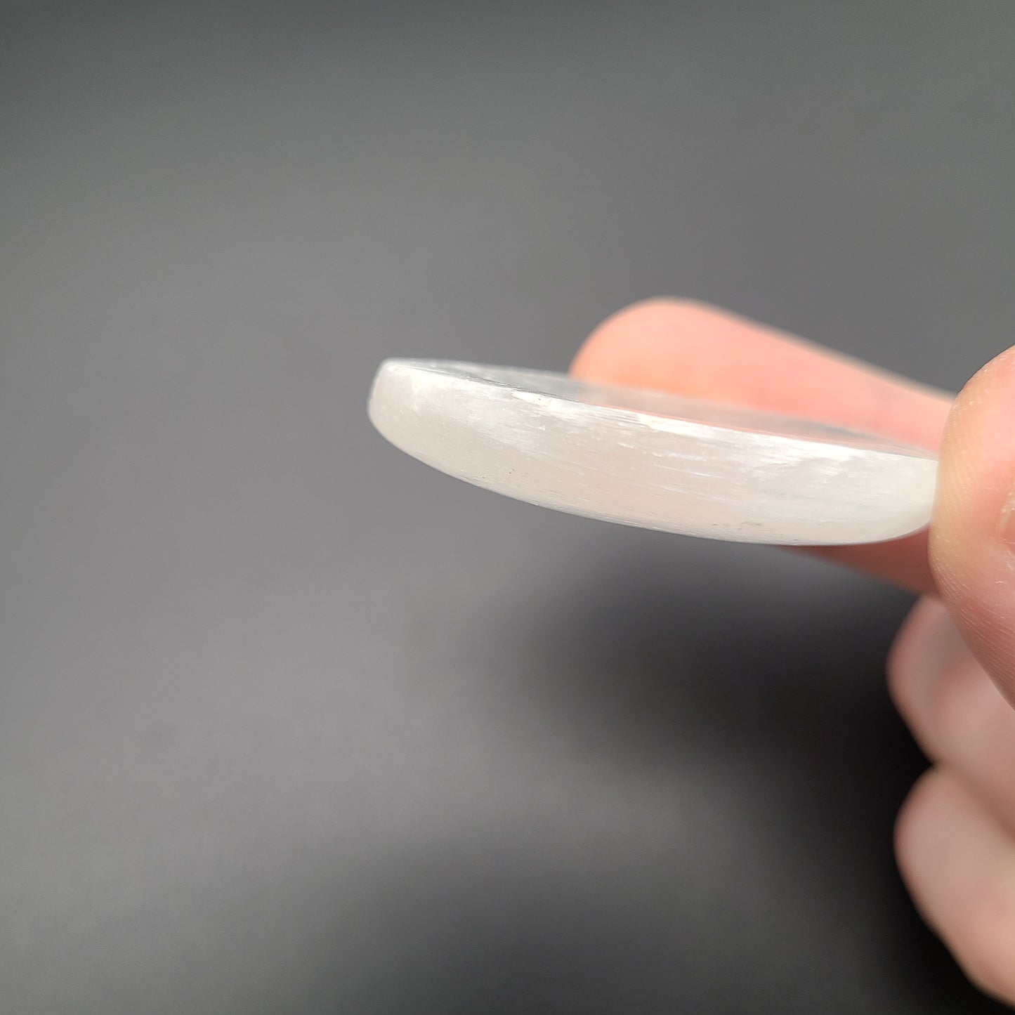 Selenite Worry Stone