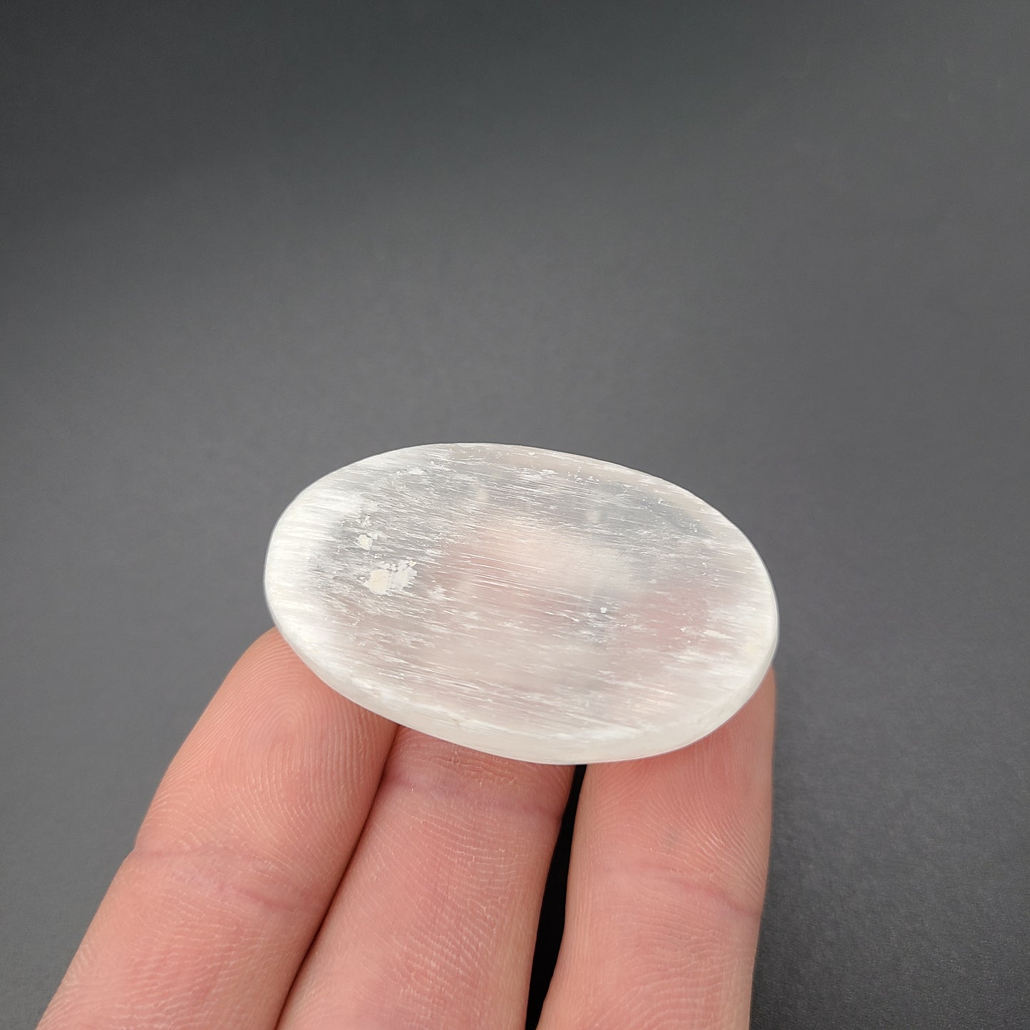 Selenite Worry Stone