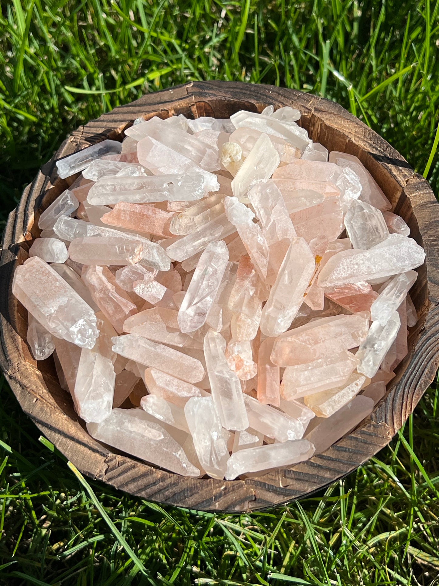 Rough Pink Hematite Quartz