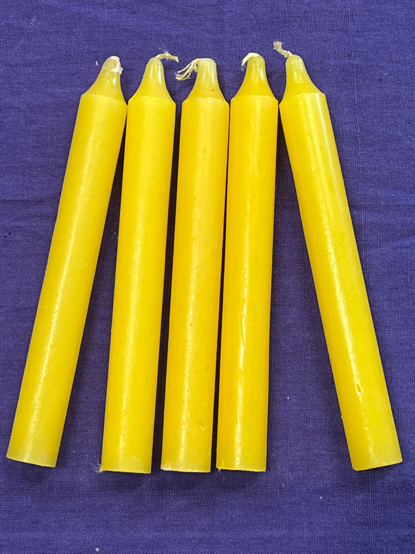 6” Yellow candle
