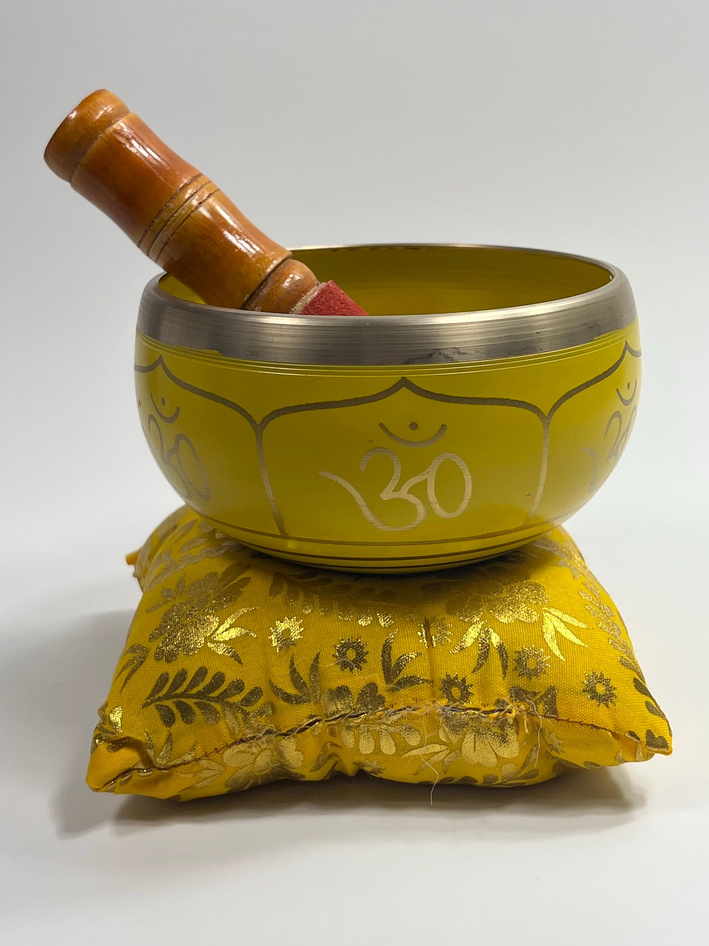 Tibetan Singing Bowl - Yellow Ohm